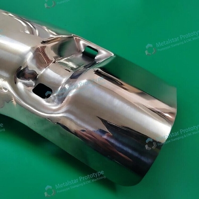 Prototipo de estampado de metal de extracción profunda SUS304 de cepillado de tiro de estampado para motocicletas
