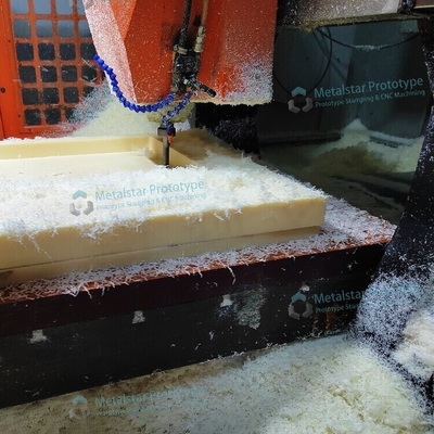 Servicios de mecanizado de plástico CNC liso / prototipo de cnc de plástico ABS